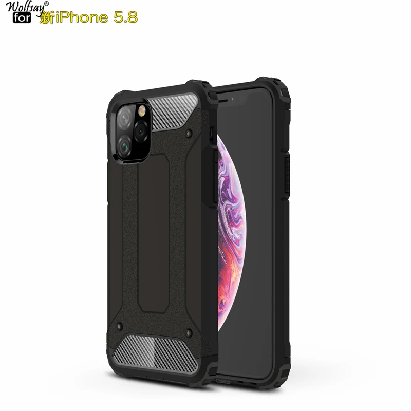 Чехол для Apple iPhone 11 Pro чехол 2019 прочный из ТПУ и ПК чехлы телефонов|Бамперы| |