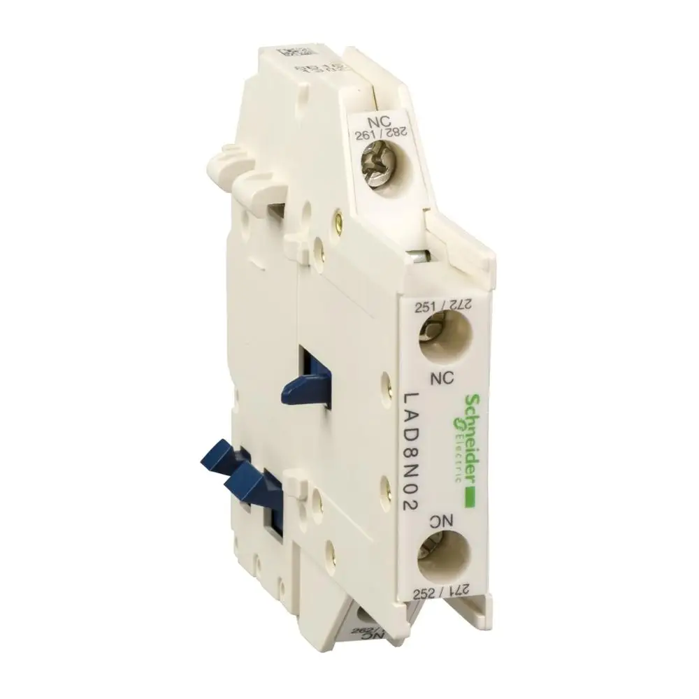 

Side-mounted TeSys D auxiliary contact module, 0NO+2NC, screw clamp terminal LAD8N02