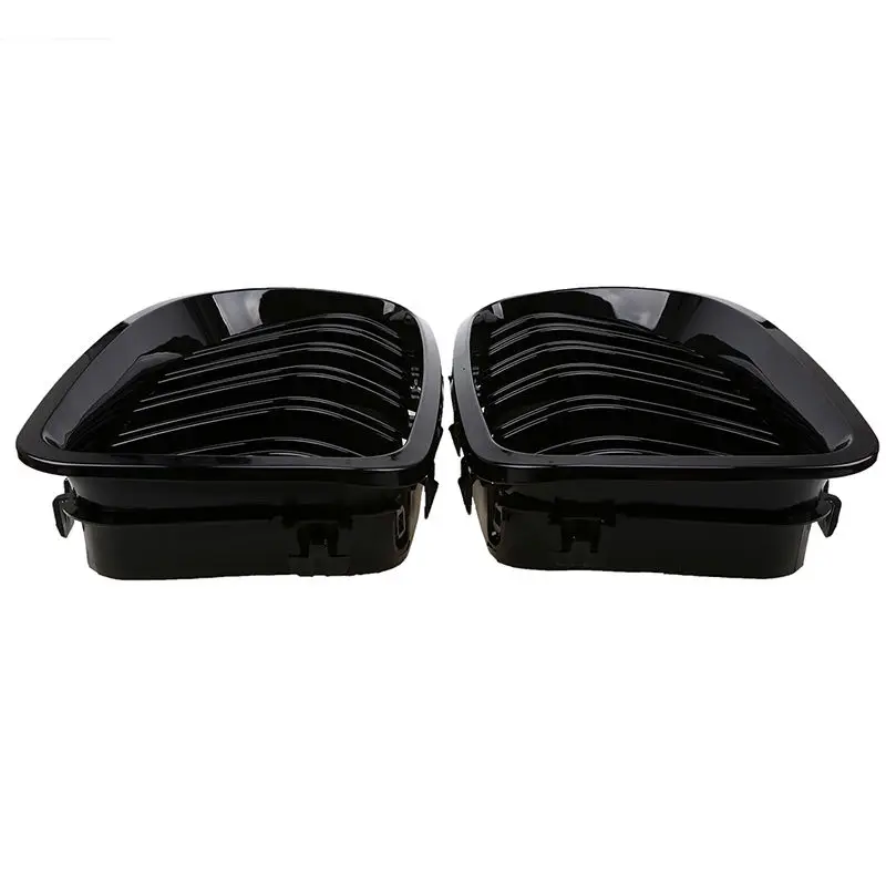 2010 2016 для BMW Sedan F10 F11 520i 530i 535i глянцевый черный передний почечный двойные ребра