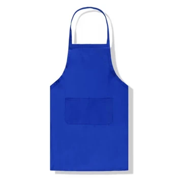 

Pure Color Cooking Kitchen Apron For Woman Men Chef Waiter Cafe Shop BBQ Hairdresser Aprons Kitchen Accessory 1pcs