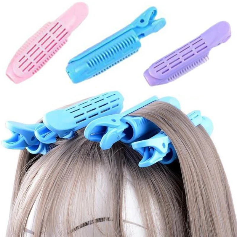4pcs Magic Hair Care Rollers Hair Roots Natural Fluffy Clip Sleeping No Heat Plastic Curler Twist Styling Diy Tools