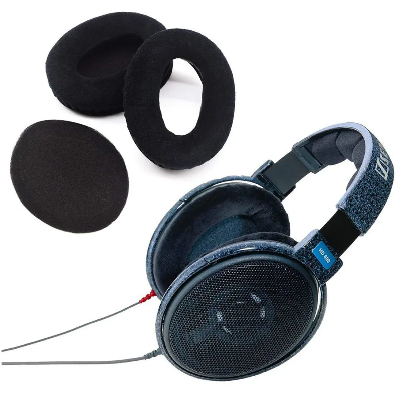 Запасные бархатные накладки для наушников Sennheiser HD545 HD565 HD580 HD600 HD650 чехлы запасные