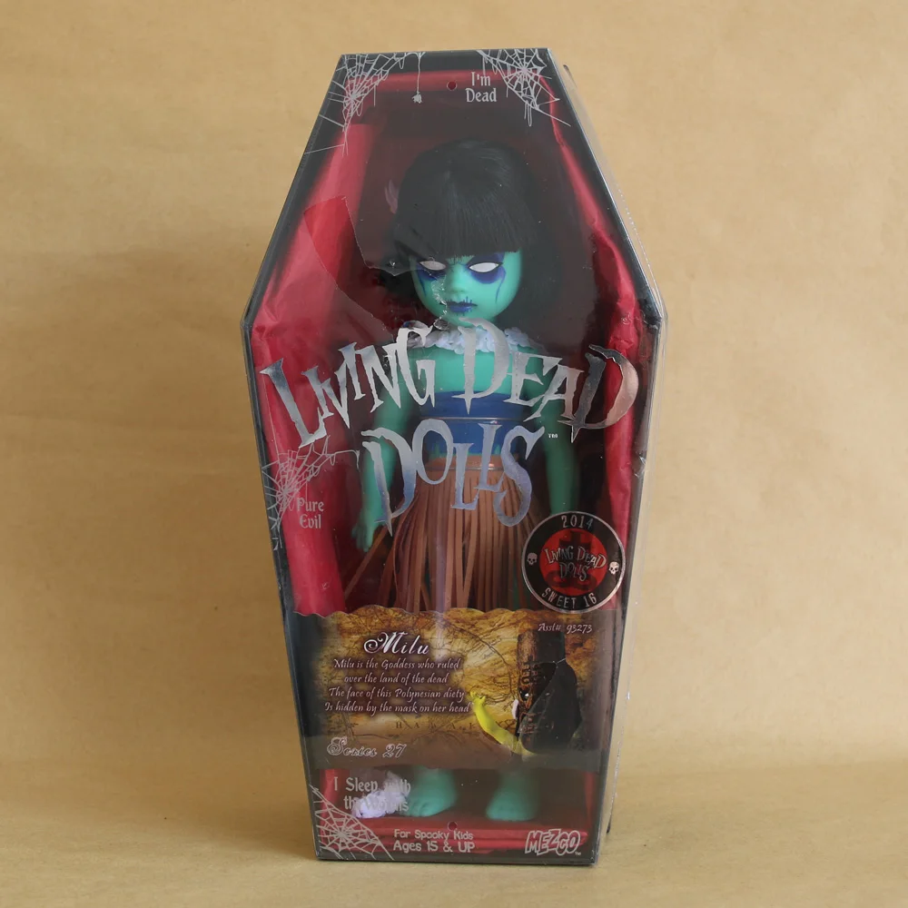 Живые мертвые куклы серии 27 для Spooky Kids Milu вариант 10 "Mezco Оригинальная фигурка коллекция моделей Игрушек