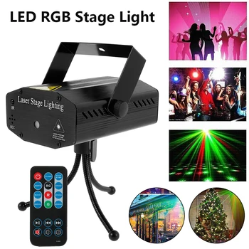 

DJ LED Laser Stage Projector Light RGB Disco Light Effect Lamp Party Show with Controller for Home Party KTV DJ Dance Floor