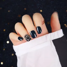 Руда Серебряный Бур кончик ногтей готовой продукции Нью-Йорк шторм наклейки для ногтей готовой продукции носить онлайн знаменитости супер блестящий Япония