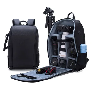 

Camera Bag Travel Bag Backpack Waterproof Shockproof Anti-theft Storage Carry for DSLR Camera Lens Tripod Tablet Pad Cloth