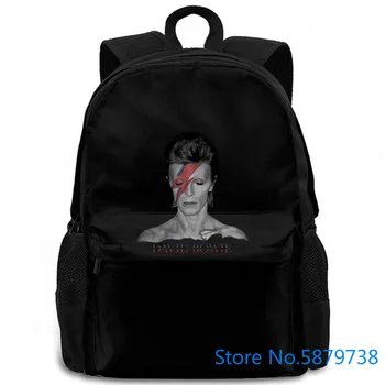 

David Bowie 'Aladdin Sane' (Black) - NEW & OFFICIAL! Newest Stranger Things women men backpack laptop travel school adult