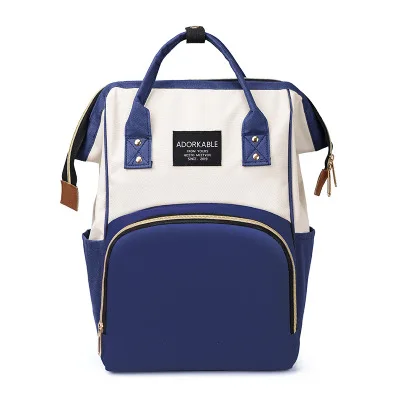 Snailhouse Большая вместительная сумка для подгузников, уличная детская сумка, многофункциональная сумка для мам, водонепроницаемая сумка для мам, дорожная сумка для подгузников - Цвет: white blue
