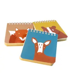 Цветные Животные катушки карманная книга оригинальность Памятка Обучающие товары маленький ноутбук