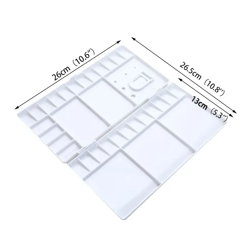 33 Grids Professional Moisturizing Watercolor Painting Palette Empty Watercolor Palette Paints Tins Box for Art Supplies