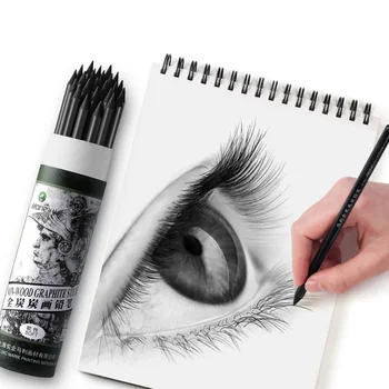 1PC Soft Non-wood Charcoal Drawing Pencil Professional Manga Sketc Pen Non-Toxic Sketching Pencils Art Supplies 1