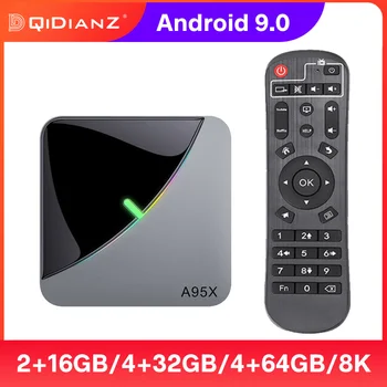 

A95x F3 Air Smart TV Box Android 9.0 Ultra HD 8K Set Top Box Amlogic S905X3 2.4/5G Wifi Media DLNA Screen Cast