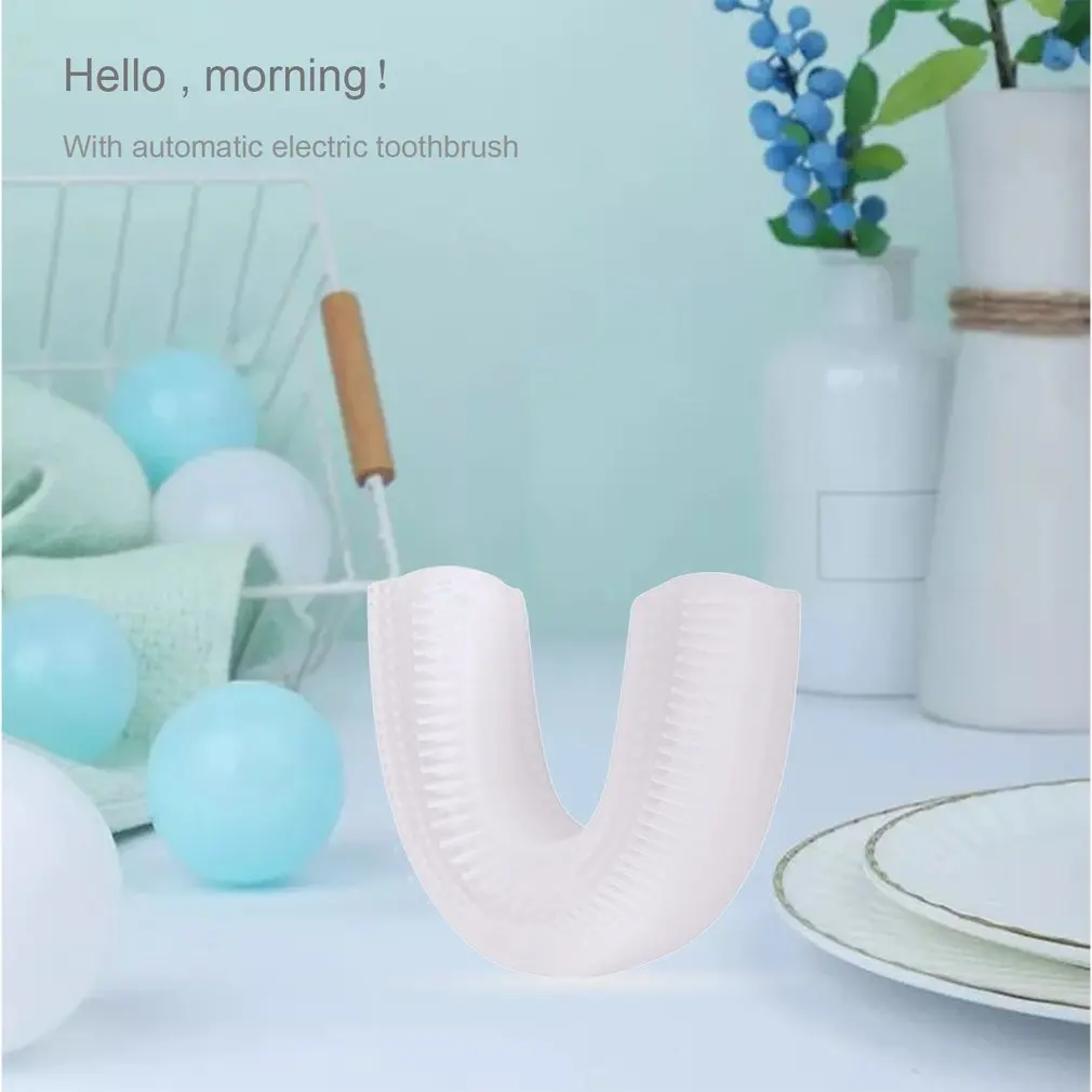 360 Degree Wireless USB Charging Lazy Automatic Sonic Silicone Electric Toothbrush Teeth Whitening Cleaning Brush Personal Care