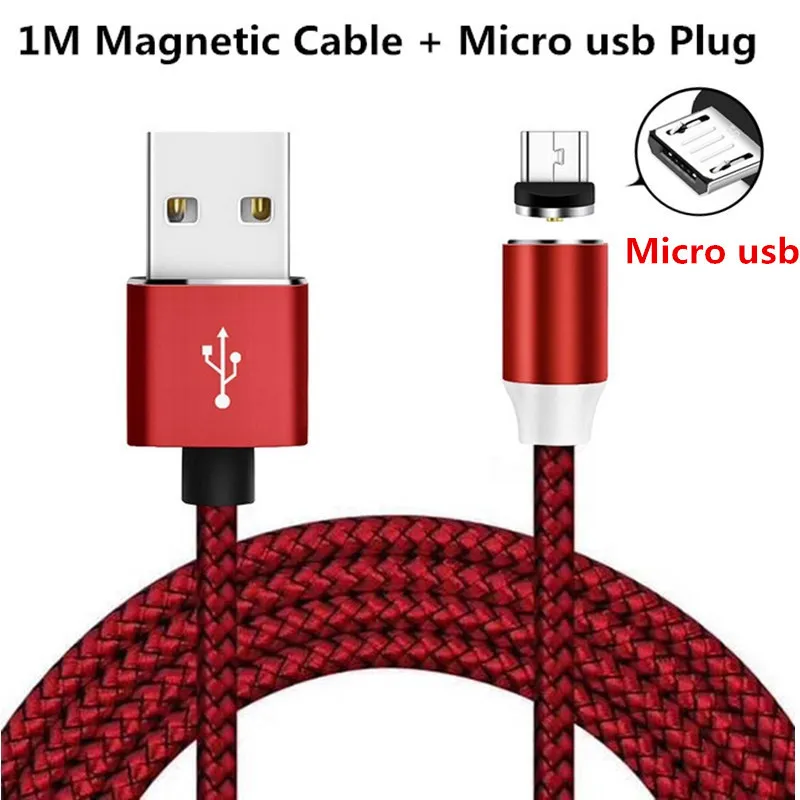 Магнитный usb-кабель для samsung A50 A30 A20 E A10 A30 M10 M20 A80 A90 A60 A40 M30 M40 A5 Тип C микро USB кабель для зарядки, переносной, вилка стандарта - Цвет: For Micro usb