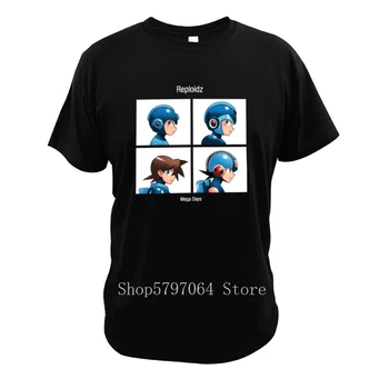 

Rockman T Shirt Gorillaz Demon Days Hot Cotton Design Size 3XL Action Game Fight Dr Willy Strong Megamanexe T-Shirt