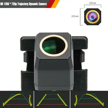 

HD 720p Golden Camera Rear View Backup Camera Trajectory Dynamic Parking Line for Mazda 2(5 doors) 2016~2018 / Reverse Hole
