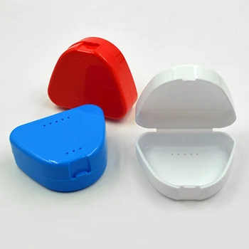 

Denture Storage Orthodontic Retainer Braces Box Orthosis Box PP Plastic Box 6.5cmx7.5cmx3cm-1