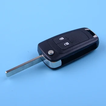 

DWCX 2 Buttons Flip Remote Folding Key Shell Case Fob fit for Chevrolet Cruze Spark Orlando Aveo Opel Vauxhall Holden