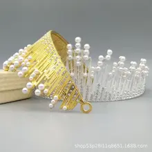 Корона, торт на день рождения, королева, невеста, головной убор, цветок, аксессуары для мебели, подчеркивающая жемчужный ободок для волос