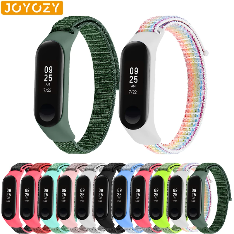 Joyozy, новинка, дышащий Удобный нейлоновый ремешок для mi band 3/4, модный нейлоновый ремешок для xiaomi 3, xiaomi 4, ремешок для часов