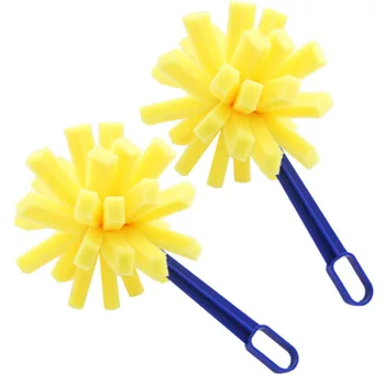 

Students painting Drawing tolls Yellow Sponge Brush Seal Sponge Plastic Handle Children's Painting Graffiti