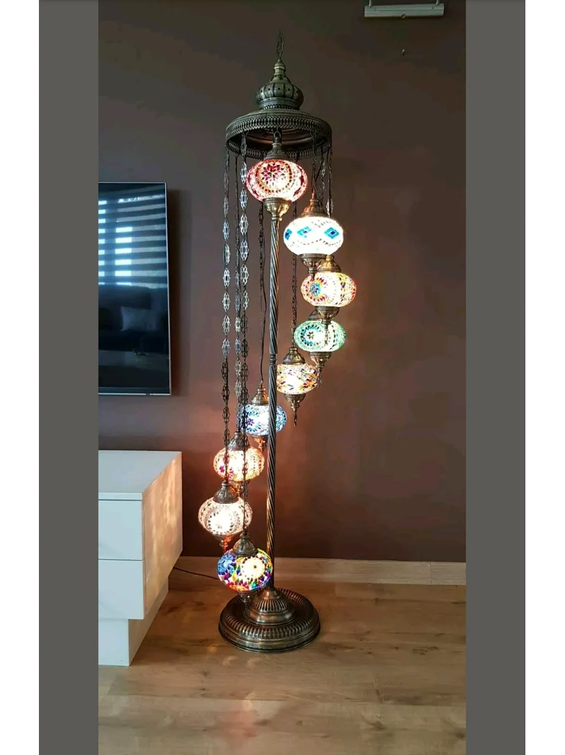 handmade mosaic floor lamp
