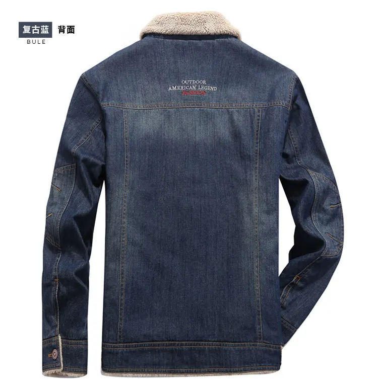 AliExpress Мужская одежда, зимняя джинсовая куртка большого размера, толстая Вельветовая теплая ковбойская хлопковая куртка, топы 3226