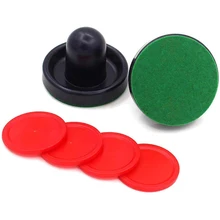 Plastic Mallet Home Red Party Mini Kids Accessories Entertaining Toys Air Hockey Pusher Table Game Replacement Puck Felt