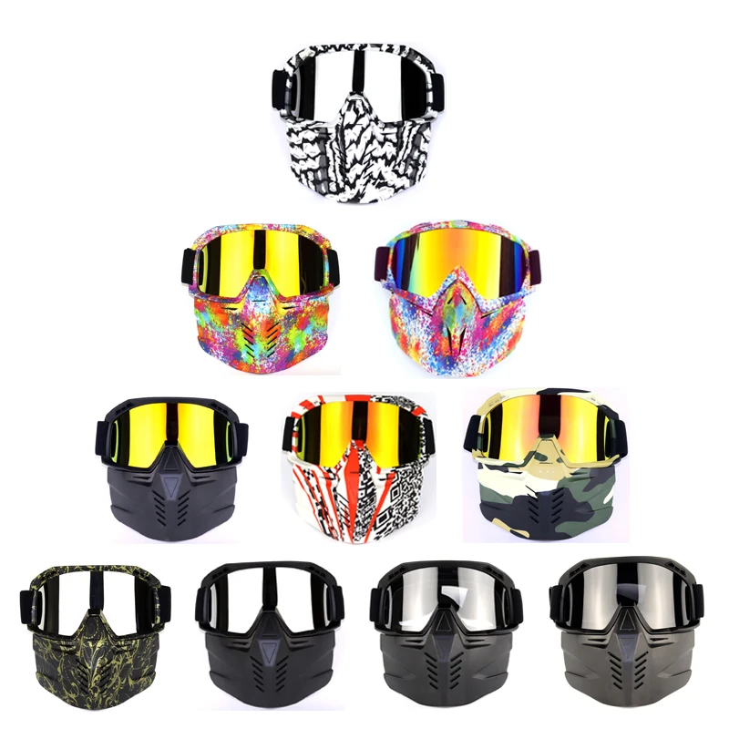 Cycling Glasses Motorcycle Helmet Goggles Glasses Removable Goggles Waterproof UV400 Eyewear for Off Road Moto Motorcross Goggle