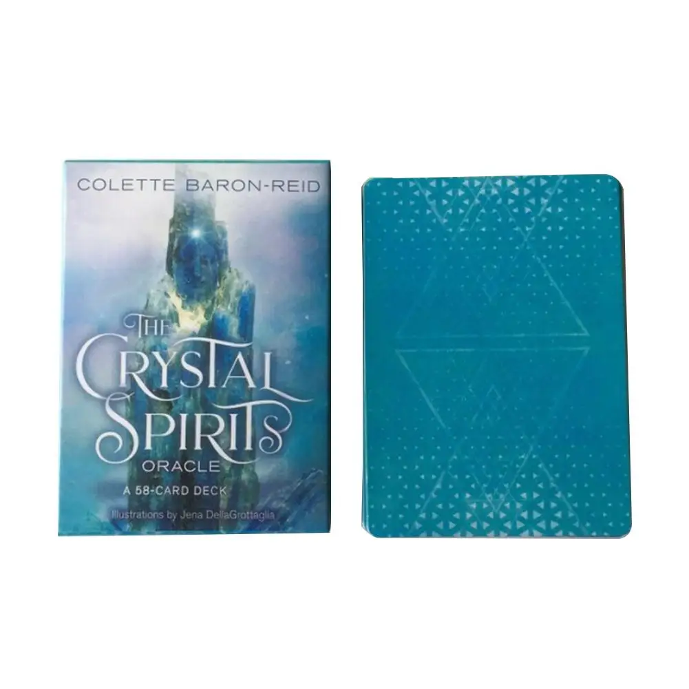 58pieces English CrystalSpirits Oracle Tarot Card Table Deck Board Games For Party Playing Cards Game Entertainment 58pieces English CrystalSpirits Oracle Tarot Card Table Deck Board Games For Party Playing Cards Game Entertainment