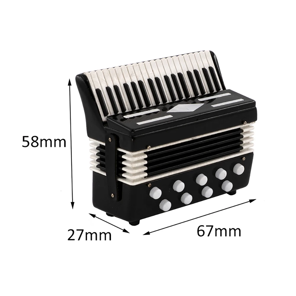 Miniatur Akkordeon Mini Musikinstrument Dekoration