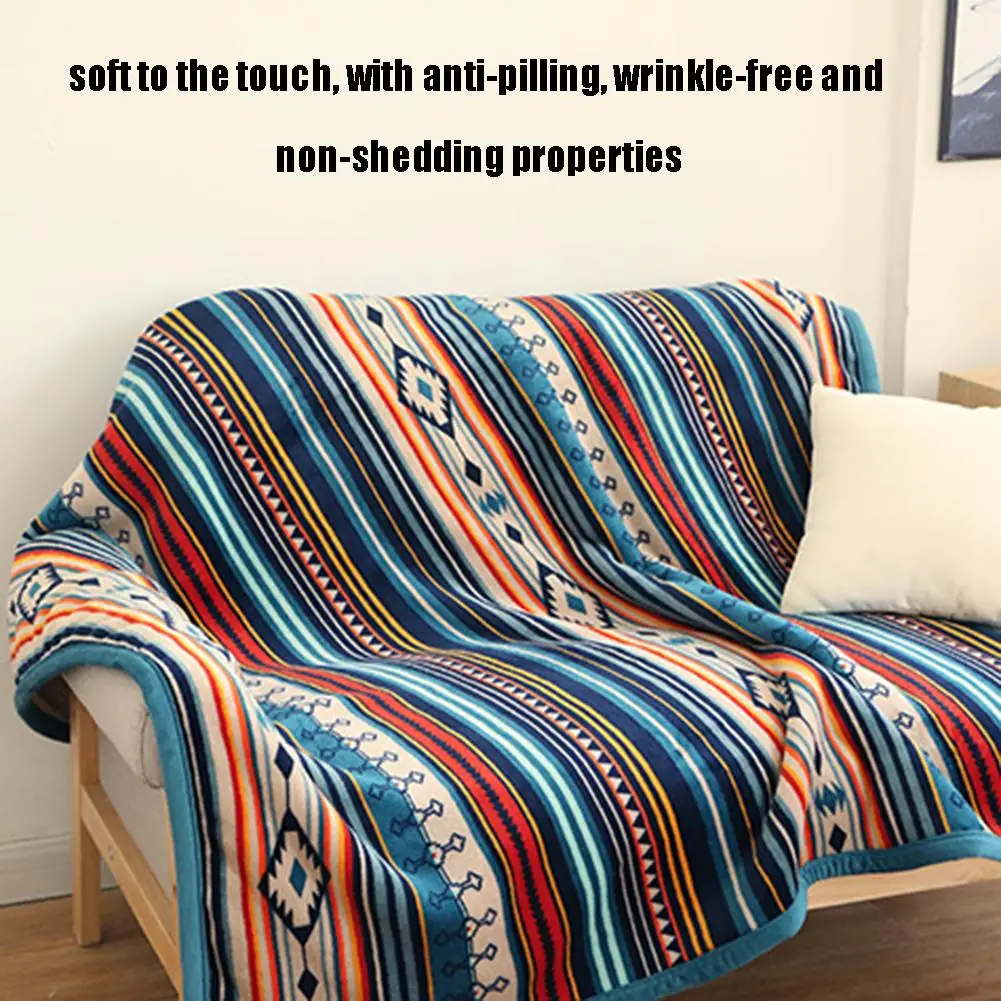 Богемное утепленное одеяло, теплое мягкое фланелевое одеяло, кровать, диван, офис, сон в путешествиях, покрывало, одеяло