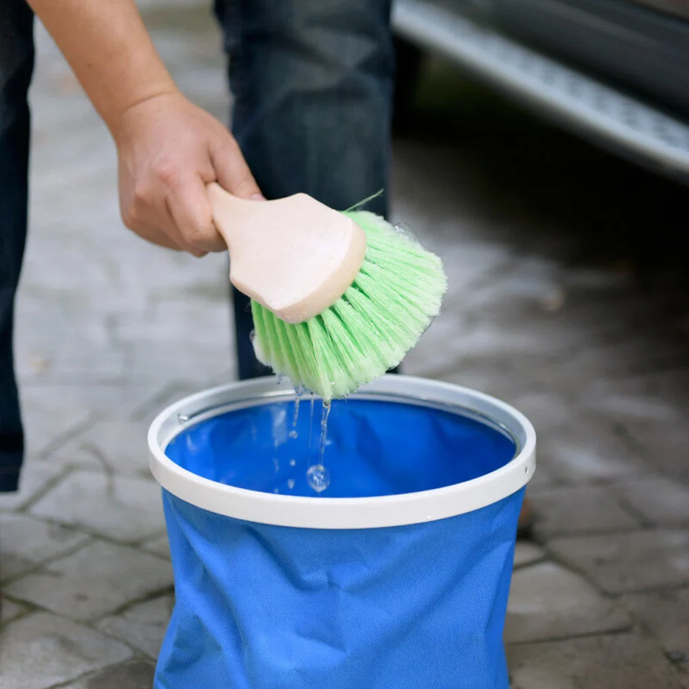 Upholstery Detailing Exterior Short Handle Wheel Tire Body Brush Polish For Auto Car Cleaning Brush Interior Floorliner Carpet