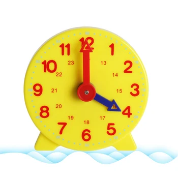 

10cm Educational Alarm Clock Adjustable 12 24 Hours Mathematics Time Learning Clock School Office Supplies Teaching Resources