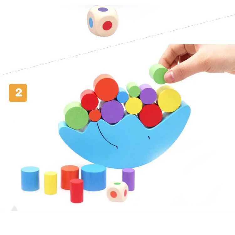 

Forest Toy Series Moon Balance Building Blocks/Educational Toy Wood Heap Tower Jenga DIY Toy