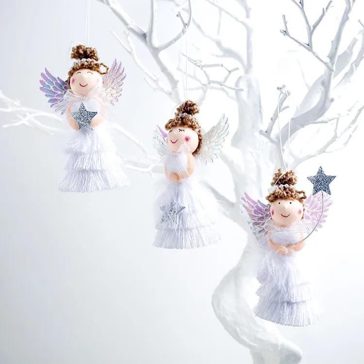 

Christmas Star Angel Doll Toy Christmas Decorations for Home Christmas Tree Decorations Xmas Kids New Year 2020 Gifts Decoration
