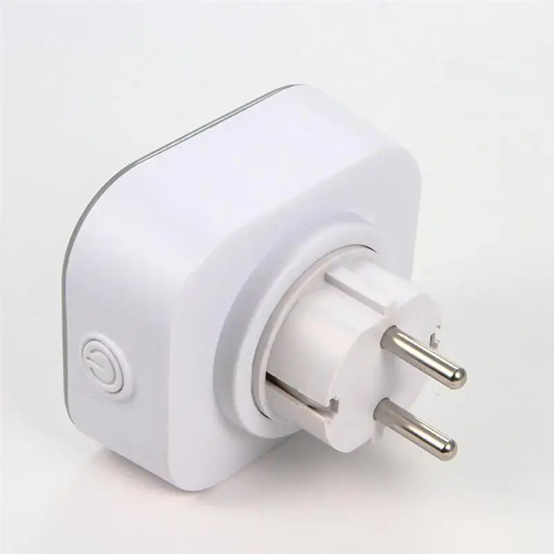 1 предмет 2000 Вт макс 100-240V современный Экшн-камера с Wi-Fi Smart Plug Беспроводной сроки вилка RGB розетка работу для Google Home, Alexa, белый