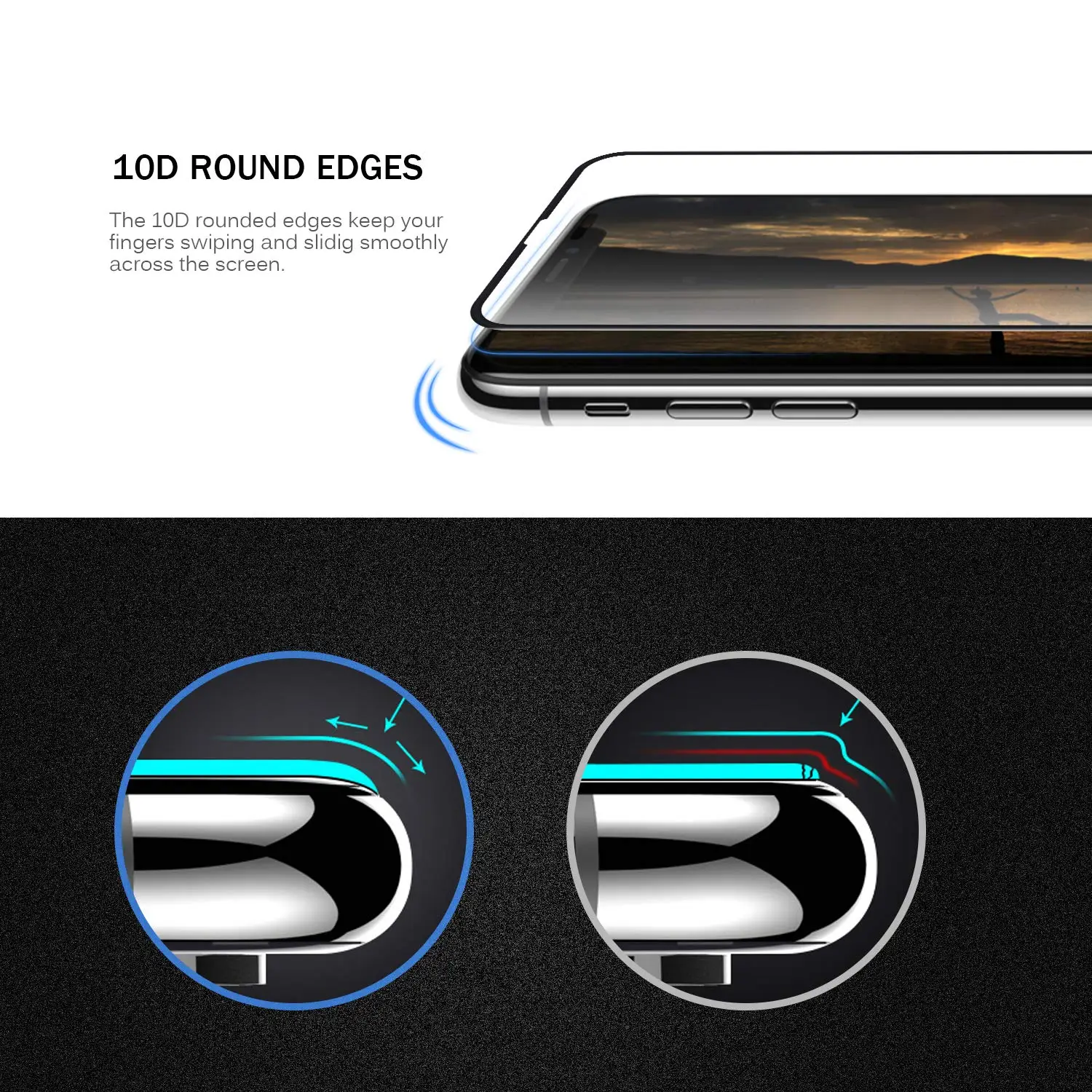 Новейший протектор экрана для samsung Galaxy A50 Закаленное стекло пленка 9H Высокая твердость [Lastest изогнутый край]