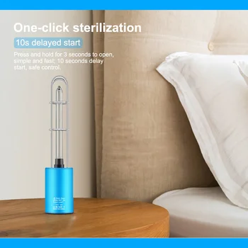 

UV Germicidal Sterilization Lamp USB Charging Ultraviolet Bulb Ozone Sterilizer Light Disinfect Bacterial Kill Mites Deodorizer
