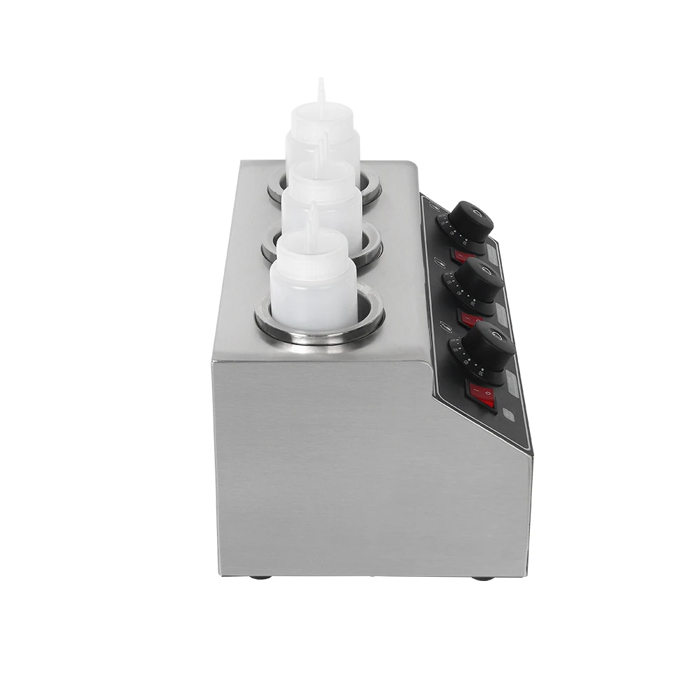 Sauce Warmer 3 Bottles Keep Warming Temperature Control Convenient Operation Easy to Clean