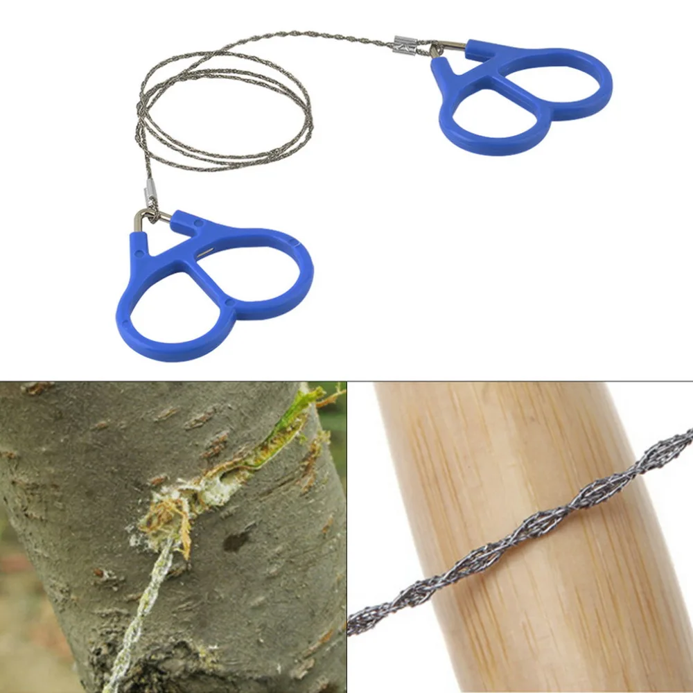 

High Strength Stainless Steel Wire Saw Outdoor Emergency Survival Gear For Hiking Camping Travel