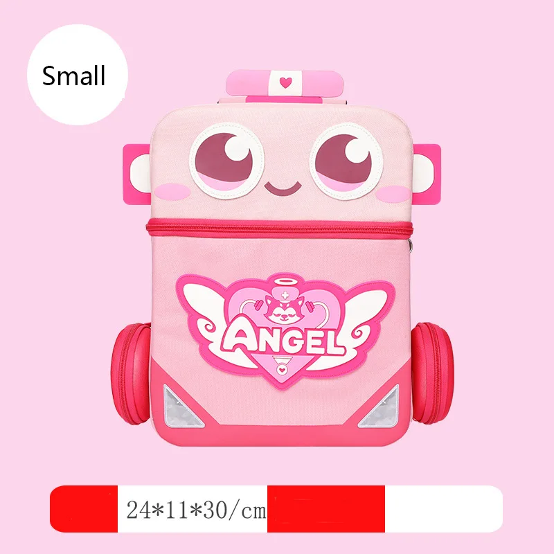 Small Pink 3D из мультфильма «Тачки»; Детская школьная Детская сумка-рюкзак plecak szkolny школьный рюкзак для мальчиков и девочек с рисунком mochilas infantiles - Цвет: Small Pink
