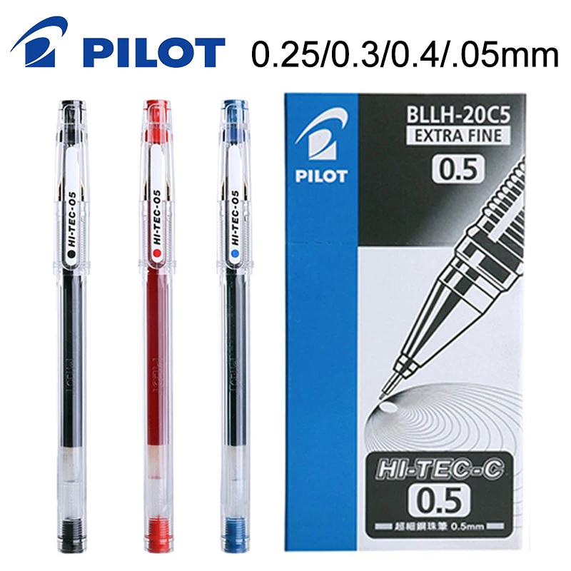 

12pcs PILOT Gel Pen BLLH-20C3 / BLLH-20C4 / BLLH-20C5 Signature Gel Pen HI-TEC Refill Needle Tube Student Financial Office Use