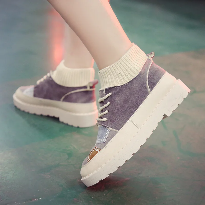 

INS Super Fire plus Velvet wa zi xie Women's Winter Anti-slip Wear-Resistant Warm Casual Cotton-padded Shoes Students Korean-sty