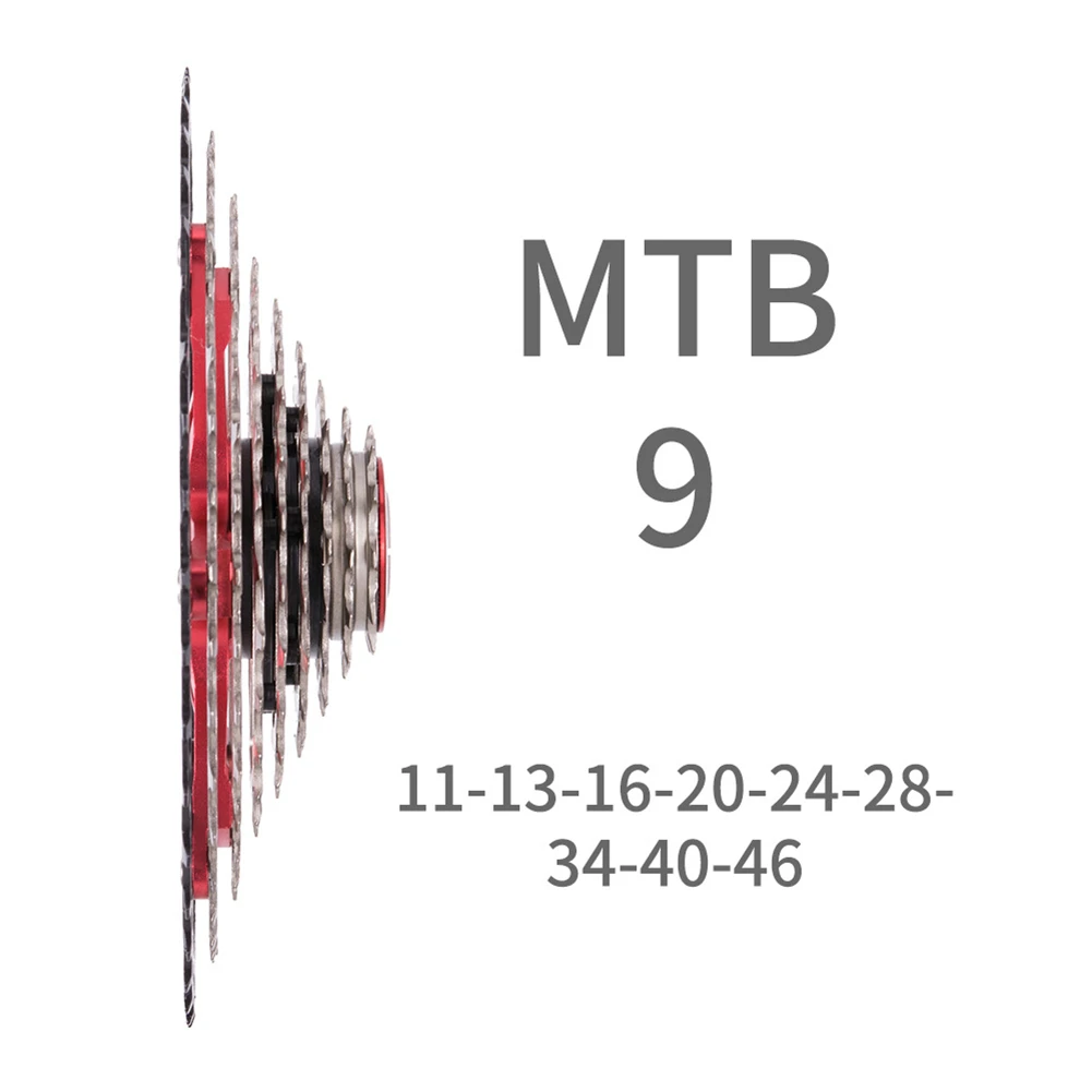 Новое поступление велосипед 9 скоростная кассета 11-50T широкого соотношения MTB набор звездочек со встроенной трещоткой для горного велосипеда часть стальная скоростная Звездочка дропшиппинг