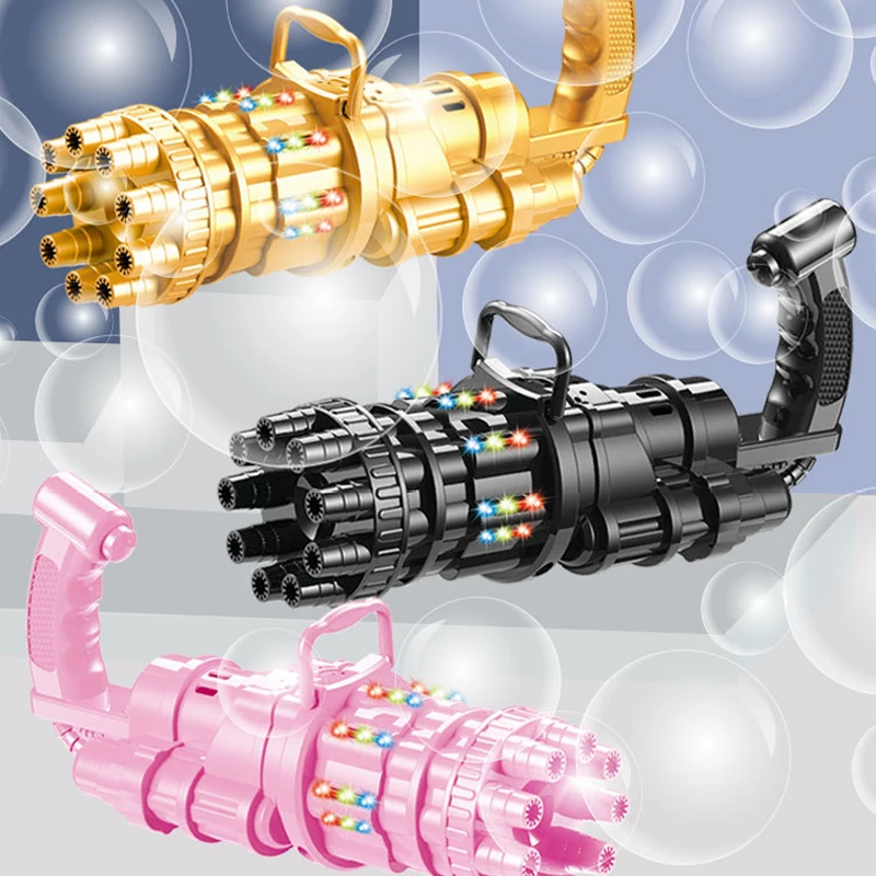 New Kids Automatic Gatling Bubble Gun Soap Bubbles Machine Summer Gatling Blower Bath Toys Outdoor Party Wedding Bubble 1 New Kids Automatic Gatling Bubble Gun Soap Bubbles Machine Summer Gatling Blower Bath Toys Outdoor Party Wedding Bubble 1