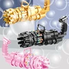 New Kids Automatic Gatling Bubble Gun Soap Bubbles Machine Summer Gatling Blower Bath Toys Outdoor Party Wedding Bubble 1