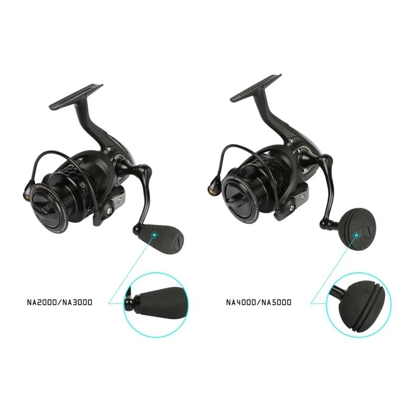 Tsurinoya NA 2000 3000 4000 5000 Saltwater Spinning Fishing Reel 9BB Speed Ratio 5.2:1 Aluminum Spool Carp Fishing Reel Tsurinoya NA 2000 3000 4000 5000 Saltwater Spinning Fishing Reel 9BB Speed Ratio 5.2:1 Aluminum Spool Carp Fishing Reel