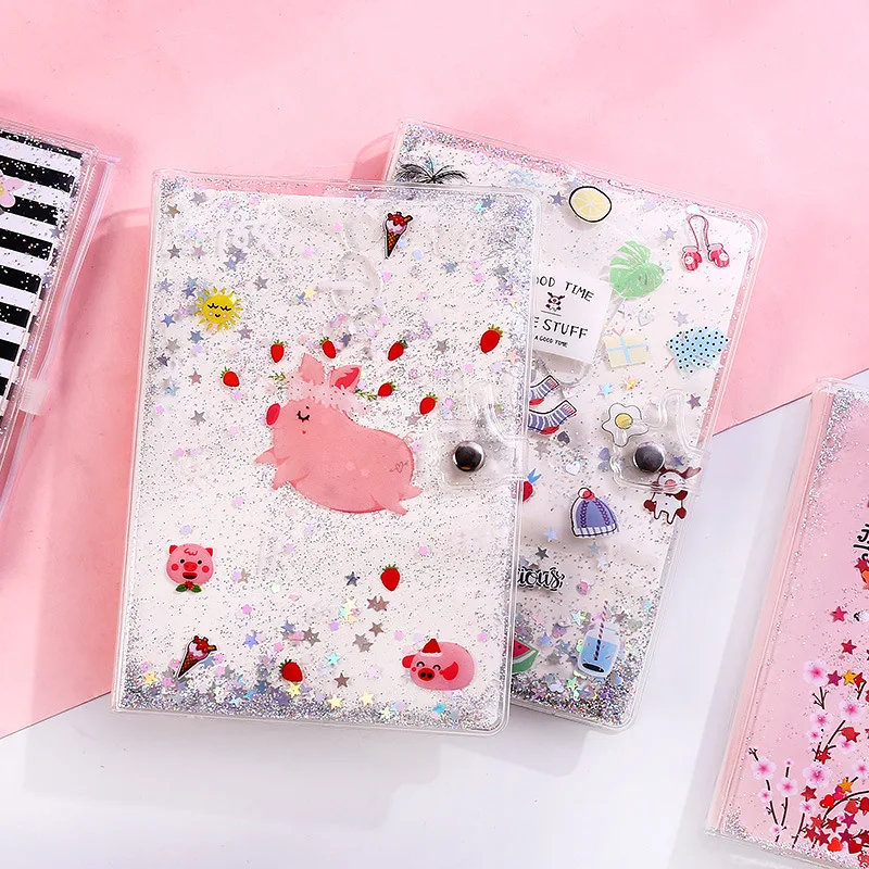 Loveиз 1 шт. Kawaii ПВХ планировщик книга жидкий зыбучий песок журнал мультфильм милый