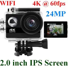 24MP Wifi Экшн-камера Ultra HD 4K 60fps 2,0 ''ips экран Спортивная камера Go Pro Sports DV 170 широкоугольная камера на шлем ангела